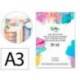 BLOC PAPEL MULTITECNICA MARCA LIDERPAPEL DIN A3 PARA ACRILICO OLEO Y GOUACHE 20 HOJAS GRAMAJE 260G/M2