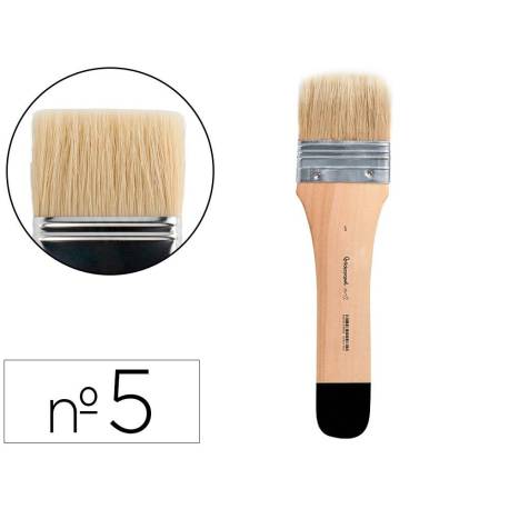 BROCHA PALETINA PLANA MARCA LIDERPAPEL ANCHO 57 MM DE PELO DE CERDA CERTIFICADO FSC