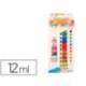 PINTURA GOUACHE/TEMPERA MARCA LIDERPAPEL CAJA DE 12 TUBOS DE ALUMINIO DE 12 ML COLORES SURTIDOS