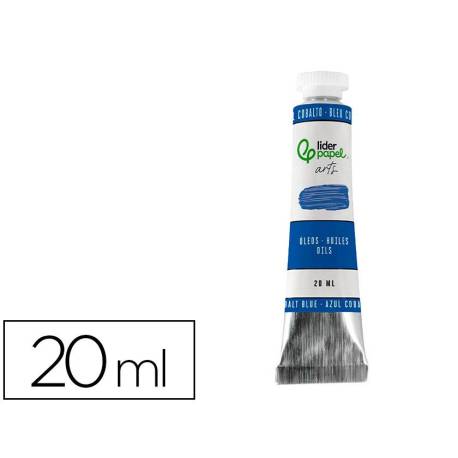 PINTURA AL OLEO MARCA LIDERPAPEL TUBO DE ALUMINIO DE 20 ML COLOR AZUL COBALTO