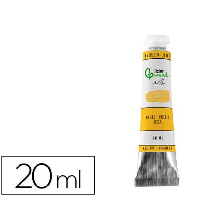 PINTURA AL OLEO MARCA LIDERPAPEL TUBO DE ALUMINIO DE 20 ML COLOR AMARILLO