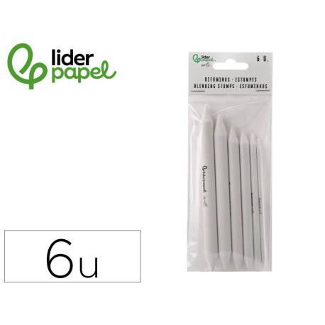 DIFUMINO MARCA LIDERPAPEL BOLSA DE 6 UNIDADES DIAMETROS SURTIDOS 116 MM / 150 MM
