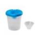 VASO LIMPIAPINCELES MARCA LIDERPAPEL DE PLASTICO 8X8,5 CM