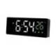 RELOJ MARCA Q-CONNECT SOBREMESA DIGITAL CON TEMPERATURA 3 ALARMAS CONTROL DE VOZ 160X60X25MM