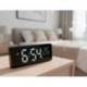 RELOJ MARCA Q-CONNECT SOBREMESA DIGITAL CON TEMPERATURA 3 ALARMAS CONTROL DE VOZ 160X60X25MM