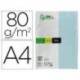 Papel color Liderpapel celeste A4 80 g/m2 100 hojas