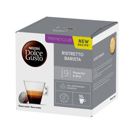 CAFE MARCA DOLCE GUSTO RISTRETTO BARISTA INTENSIDAD 9 CAJA DE 16 CAPSULAS