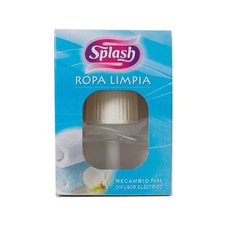 AMBIENTADOR ELECTRICO MARCA SPLASH ROPA LIMPIA RECAMBIO 25 ML