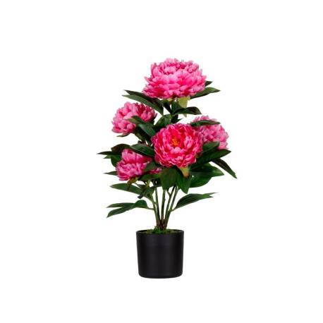 FLOR ARTIFICIAL MARCA PAPERFLOW PEONIA ROSA 55 CM