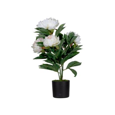 FLOR ARTIFICIAL MARCA PAPERFLOW PEONIA BLANCA 55 CM