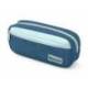 ESTUCHE PORTATODO LIDERPAPEL DUO 2 CREMALLERAS CON BOLSILLOFRONTAL COLOR AZUL OSCURO 220X90X50 MM