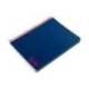 CUADERNO ESPIRAL LIDERPAPEL A7 MICRO WONDER TAPA PLASTICO 100H 90 GR CUADRO 5MM 4 BANDAS AZUL MARINO