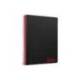 CUADERNO ESPIRAL LIDERPAPEL A7 MICRO WONDER TAPA PLASTICO 100H 90 GR CUADRO 5MM 4 BANDAS NEGRO
