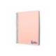 CUADERNO ESPIRAL LIDERPAPEL A7 MICRO WONDER TAPA PLASTICO 100H 90 GR CUADRO 5MM 4 BANDAS ROSA