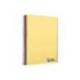CUADERNO ESPIRAL LIDERPAPEL A7 MICRO WONDER TAPA PLASTICO 100H 90 GR CUADRO 5MM 4 BANDAS AMARILLO
