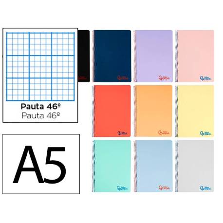 Bloc Liderpapel DIN A5 wonder rayado n.46 80 hojas tapa plástico 90gr “no se puede elegir”