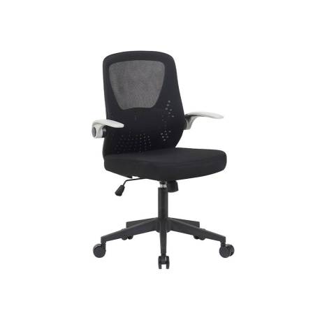 SILLA MARCA Q-CONNECT OFICINA TERNI MALLA ALT MAX 1050 MM ANC 500 MM PROF 480 MM COLOR NEGRO CUERPO NEGRO