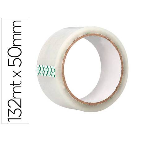 CINTA ADHESIVA MARCA Q-CONNECT POLIPROPILENO TRANSPARENTE 132 MT X 50 MM PARA EMBALAJE