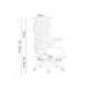 SILLA MARCA Q-CONNECT OFICINA CATANIA MALLA ALT MAX 1230 MM ANC 510 MM PROF 490 MM RUEDAS PREMIUM COLOR GRIS BLANCO