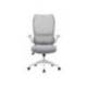 SILLA MARCA Q-CONNECT OFICINA CATANIA MALLA ALT MAX 1230 MM ANC 510 MM PROF 490 MM RUEDAS PREMIUM COLOR GRIS BLANCO
