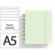 CUADERNO INGENIOX FOAM A5 80H RAYADO HORIZONTAL COLOR VERDE PASTEL