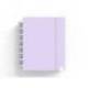 CUADERNO INGENIOX FOAM A5 80H RAYADO HORIZONTAL COLOR MALVA PASTEL