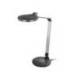 LAMPARA DE OFICINA Q-CONNECT SOBREMESA PROFESIONAL ALUMINIO 9W 120 LED CARGADOR MOVIL NEGRO