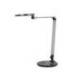 LAMPARA DE OFICINA Q-CONNECT SOBREMESA PROFESIONAL ALUMINIO 9W 120 LED CARGADOR MOVIL NEGRO