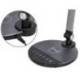 LAMPARA DE OFICINA Q-CONNECT SOBREMESA PROFESIONAL ALUMINIO 9W 120 LED CARGADOR MOVIL NEGRO