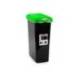 CONTENEDOR PARA RECICLAJE PLASTICFORTE 25 L CON TAPA VERDE PARCHIS