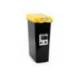 CONTENEDOR PARA RECICLAJE PLASTICFORTE 25 L CON TAPA AMARILLO PARCHIS