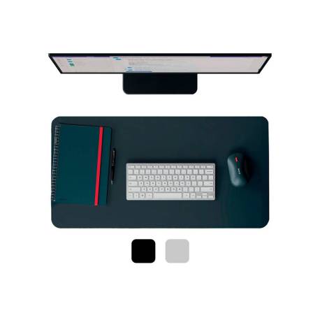 ALFOMBRILLA DE ESCRITORIO MARCA LEITZ PIEL RECICLADA COLOR GRIS OSCURO 700X360 MM