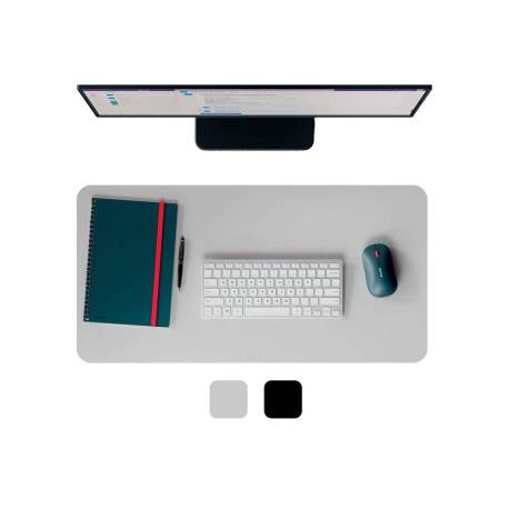 ALFOMBRILLA DE ESCRITORIO LEITZ PIEL RECICLADA COLOR GRIS CLARO 700X360 MM