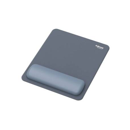 ALFOMBRILLA PARA RATON MARCA FELLOWES CON REPOSAMUÑECAS BREYTA AZUL 250X210X25 MM
