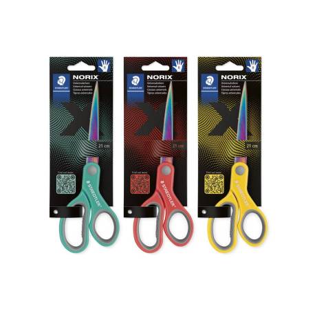 TIJERAS MARCA STAEDTLER NORIX 965 ACERO INOXIDABLE MANGO ERGONOMICO LONGITUD 21 CM