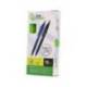 BOLIGRAFO MARCA LIDERPAPEL PUNTA 1 MM RETRACTIL CON CLIP ACABADO SOFT TOUCH TINTA AZUL CUERPO VERDE