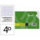 RECAMBIO MARCA LIDERPAPEL DIN A5 APAISADO 100 HOJAS 75 GR CUADRO 4 MM 2 TALADROS CON MARGEN