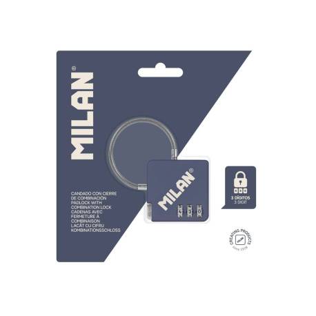 CANDADO COLECCION 430 SINCE 1918 CON CIERRE DE COMBINACION COLOR AZUL