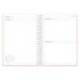 AGENDA ESCOLAR MARCA ANTARTIK 26-27 ESPIRAL ESSENTIALS DIA PAGINA A5+ BILINGUE 80G PAPEL FSC ROSA