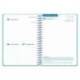 AGENDA ESCOLAR MARCA LIDERPAPEL 26-27 ESPIRAL BASIC DIA PAGINA A5 BILINGUE 70G PAPEL FSC AZUL TURQUESA