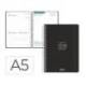 AGENDA ESCOLAR MARCA LIDERPAPEL 26-27 ESPIRAL BASIC DIA PAGINA A5 BILINGUE 70G PAPEL FSC NEGRO