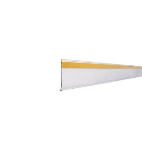SOPORTE PORTAPRECIOS Q-CONNECT ADHESIVO PARA ESTANTERIA ETIQUETA 40X1000 MM SEMI-TRANSPARENTE