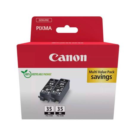 INK-JET CANON PGI-35 PIXMA IP100/110/TR150/MAXIFY BX110 COLOR NEGRO MULTIPACK 2 UNIDADES