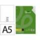 Recambio Liderpapel din A5 6 taladros 100 gr liso
