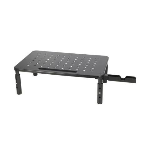 SOPORTE MARCA Q-CONNECT PARA MONITOR METALICO REGULABLE EN ALTURA CON SOPORTE PARA MOVIL 371X235X145 MM