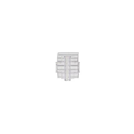 SOPORTE PORTAPRECIOS MARCA Q-CONNECT CURVO CLIP DE GRAN AGARRE Y AJUSTABLE PARA ESTANTERIA ETIQUETA 26X22 MM