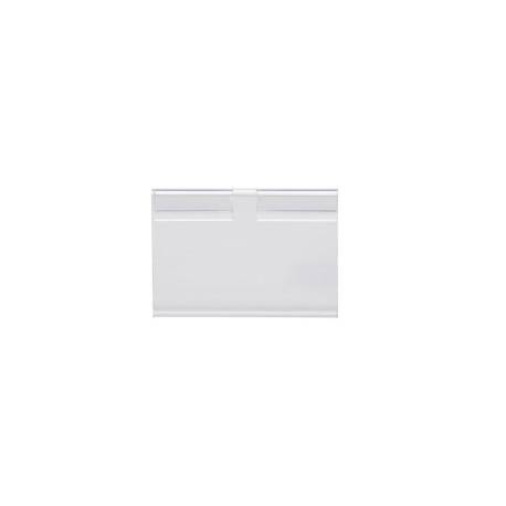 SOPORTE PORTAPRECIOS MARCA Q-CONNECT PARA GANCHOS EN T ETIQUETA 39X60MM TRANSPARENTE