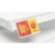 SOPORTE PORTAPRECIOS MARCA Q-CONNECT PARA GANCHOS EN T ETIQUETA 39X60MM TRANSPARENTE