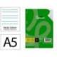 RECAMBIO MARCA LIDERPAPEL DIN A5 100 HOJAS 75 GR PAUTA 4 3.5MM CON MARGEN 6 TALADROS