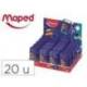 SACAPUNTAS MARCA MAPED PLASTICO CONNECT PIXEL PARTY 2 USOS CON GOMA DE BORRAR